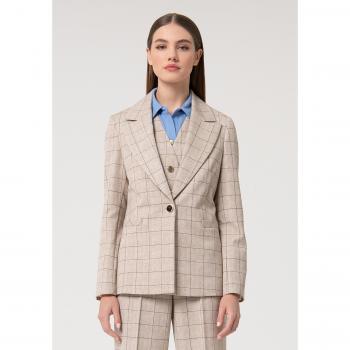 Blazer a quadri con taglio regular