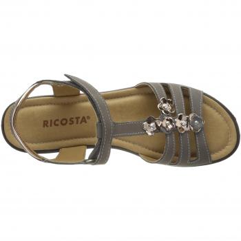 RICOSTA Damen Chic Riemchensandalen, Graphit, 41 EU