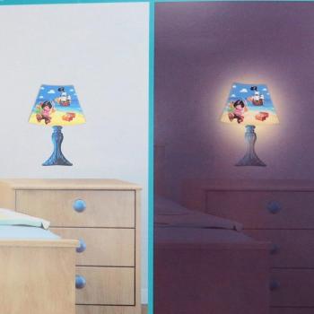 Pegatina Brillante 'Lamp' Azul Multicolor (Pirata)
