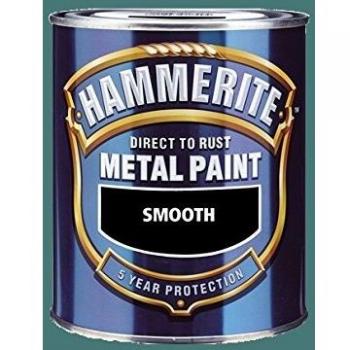 Hammerite Paint, Smooth Finish, Direct to Rust, 750 ML, Color: Gated Forest