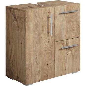 Mobiletto Lavabo Mars 60x30x60 Rovere Castagno