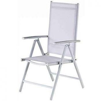 Jardín Catania: Silla Blanca de Aluminio
