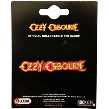 Ozzy Osbourne Anstecknadel Rot/Gelb