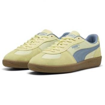 Puma Palermo Pop Bleu Ciel, Jaune Soleil, Marron Terre – 40