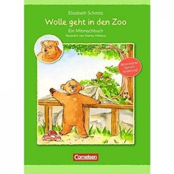 Sprachförderung mit Wolle: Wolle geht in den Zoo: Ein Mitmachbuch