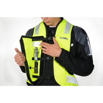 Gilet airbag moto Helite Turtle 2 Hi-Vis Jaune XL