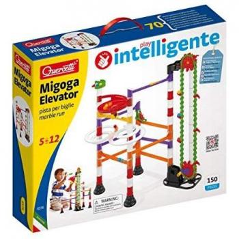 Quercetti 150 Piece Migago Marble Run with Elevator Track Set