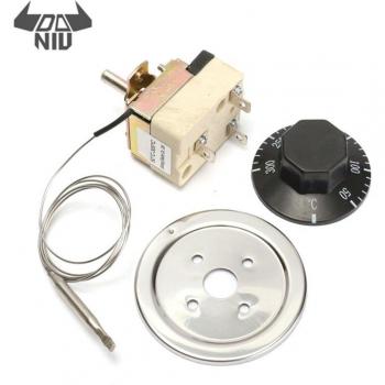 DANIU Temperaturregler Mikrothermostat 250V 16A für elektrische Öfen 50-300/50-400 Grad Celsius