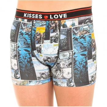 Boxer Multicolore Kisses & Love Uomo Taglia XL