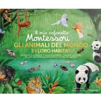 Gli animali del mondo e i loro habitat. Il mio cofanetto Montessori. Ediz. a colori. Con gadget