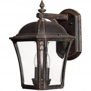 Wabash 2 Light Outdoor Medium Wall Lantern Light Mocha IP44 E14