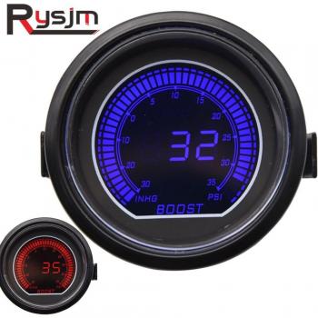 Digitaler Turbo Boost Druckmesser 52mm -30 bis 35 Psi 2 Zoll mit elektrischem Sensor