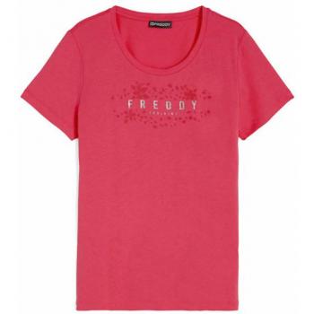 T-shirt Freddy da donna con grafica floreale e glitter, taglia XL