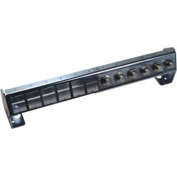 Homeway 4250679715873 – Verteilerfeldrahmen HW‑VFMU6/6 mit 6x MVFKS1 + 6x Koax Patchpanel