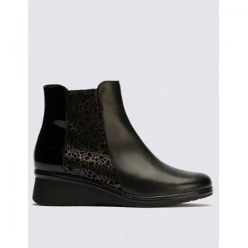 Botín de Cuero Pitillos 5326 Talla 38 Negro