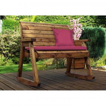 Burgundy 2 Seater Rocking Bench
