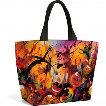 Halloween Themed Abstract Beach Shopper Bag