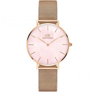 Daniel Wellington Petite 32 Coral Rose Gold Mother of Pearl Watch