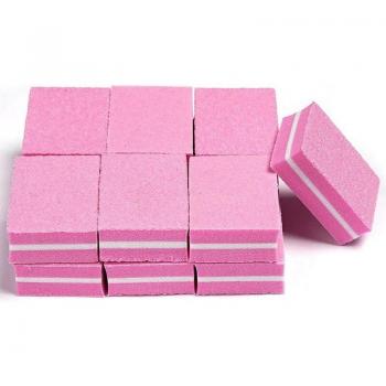 Mini Limas de Uñas 100/180 Doble Cara + Bloque de Lijado, Set de 5