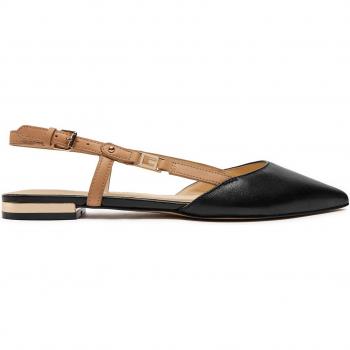 Slingback Luxe en Cuir Naturel