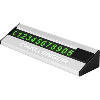 Auto Sticker met Telefoonnummer voor Dodge Challenger