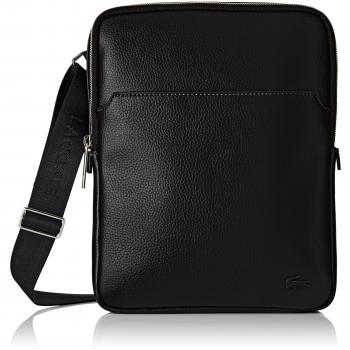 Lacoste NH1741GL, Bolso Bandolera Hombre, Color Negro, 26 x 3.5 x 20 cm