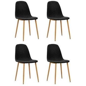 Siège repas VidaXL 4X – finition tissu gris