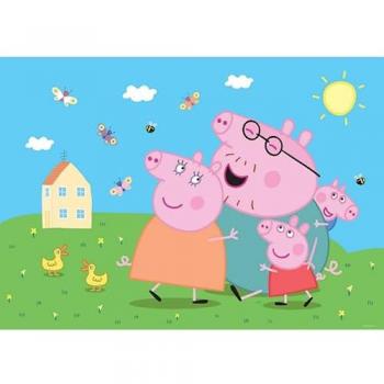 Affiche Peppa Pig avec la Famille – Taille Intissée 155x110 cm