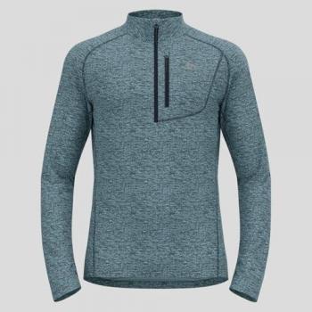 Odlo Tencia Herren Fleece Mid Layer Pullover mit Halbreißverschluss, 3XL, marineblau