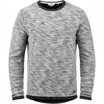 !Solid Flocks Herren Sweatshirt Flocksweat Pullover Mit Rundhalsausschnitt Aus 100% Baumwolle, Größe:M, Farbe:Schwarz