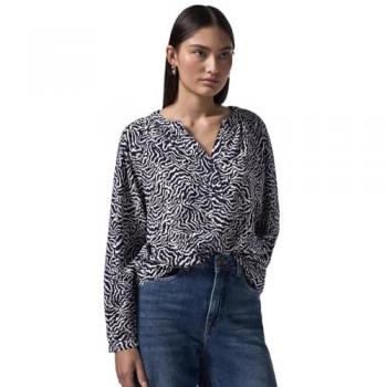 Street One Studio Bedruckte Bluse für Frauen Blau