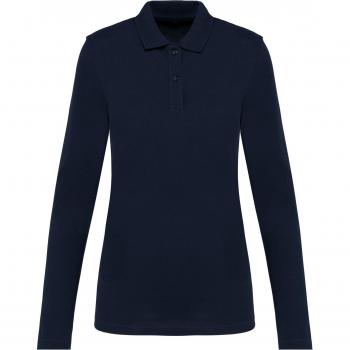 Suprima Langarm-Polo Kariban Damen – Premium, Blau, XL