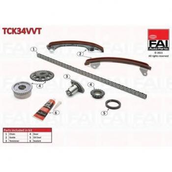 FAI AutoParts Steuerkettensatz für TOYOTA, LOTUS – Modell TCK34VVT