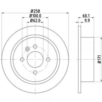 HELLA 8DD 355 100-351 Bremsrotor