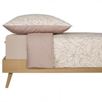 Schiesser Wendebettwäsche Leaves, 2-teilig, Renforcé, Made in Green