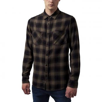 Urban Classics Checked Flanell Shirt 3, Camisa Multicolor para Hombre