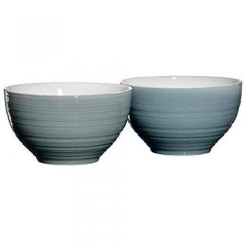 Ritzenhoff & Breker Müslischale SUOMI, graublau aus Porzellan, spülmaschinenfest, Durchmesser: 140 mm,