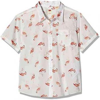 Camisa Levi's de Manga Corta, Modelo Sunset 1 Bolsillo, Blanco