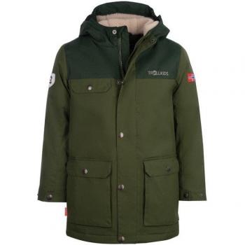 Cappotto Trollkids Gudvangen 140 cm Verde Foresta