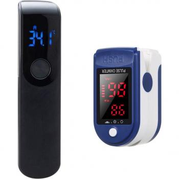 Portable Infrared Thermometer with Blood Oxygen Monitoring