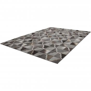 Kayoom Fellteppich »Lavish 310«, 8 mm, echtes Leder, rechteckig