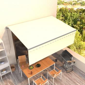 Auvent de Terrasse Rétractable 4x3 m Crème