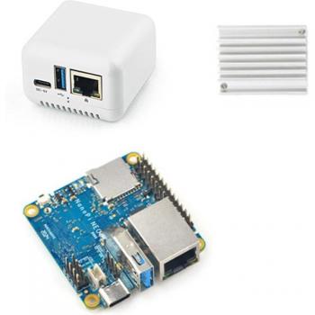 NanoPi NEO3 Appareil complet Gigabit Ethernet 2GB mémoire OpenWrt/LEDE avec boîtier + dissipateur de chaleur