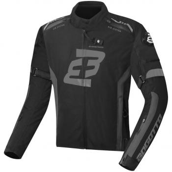 Chaqueta Textil Impermeable Bogotto GPX L, Gris y Negro