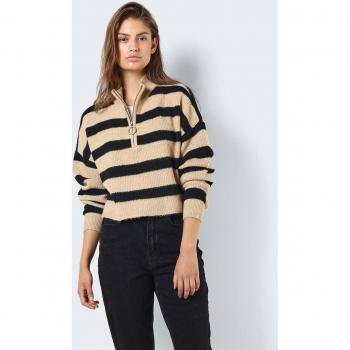 Jersey de mujer Noisy May en rayas crema y negro