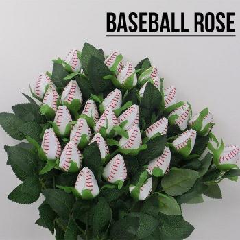 Sports Leather Baseball Rose