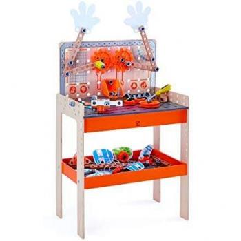 Hape Banco de Trabajo inventos Deluxe, Color carbón, 49 x 30 x 77,5 cm