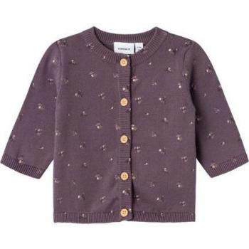 Name It Strickjacke mit floralem Design lila 86