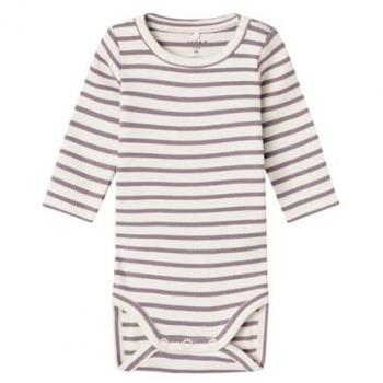Sweatware Kids‑Body mit gestreiftem Muster – Regular Fit, Rundhals