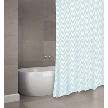Rideau de douche en polyester vert pastel 180x200 cm